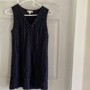 Monteau Los Angeles Navy Blue Dress